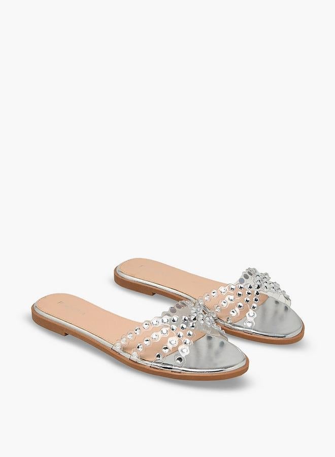 Paprika Women Embellished Flat Sandals Ramadan Collection - Image 2